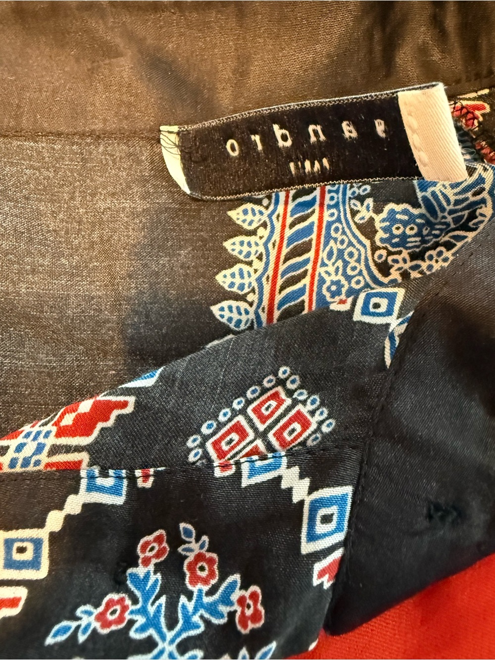 Sandro Paris John Mixed Print Midi Shirt Dress EU 38 US M - Picture 9 of 11